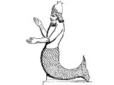 Dagon. From Layard`s Monuments of Nineveh
